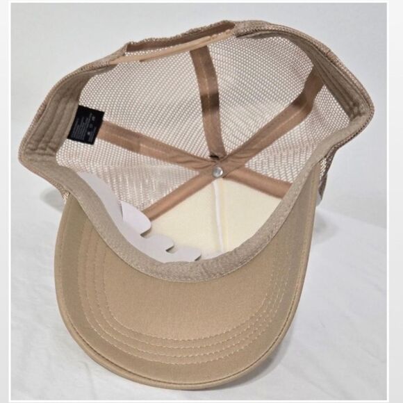 New Trucker Hat Cowboy Boots Pink Bow Tan & White - Picture 9 of 14